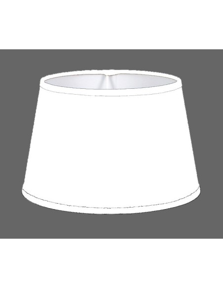 ABAT-JOUR ROND CLASSIQUE COTONNETTE BLANCHE  BIAIS ASSORTI ABAT-JOUR ROND CLASSIQUE COTONNETTE BLANCHE  BIAIS ASSORTI
