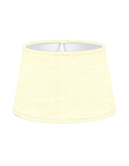 ABAT-JOUR ROND CLASSIQUE COTONNETTE IVOIRE  BIAIS ASSORTI ABAT-JOUR ROND CLASSIQUE COTONNETTE IVOIRE  BIAIS ASSORTI