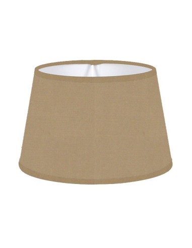 LAMPSHADE ROND COTTON SMOKE TRIM MATCHED