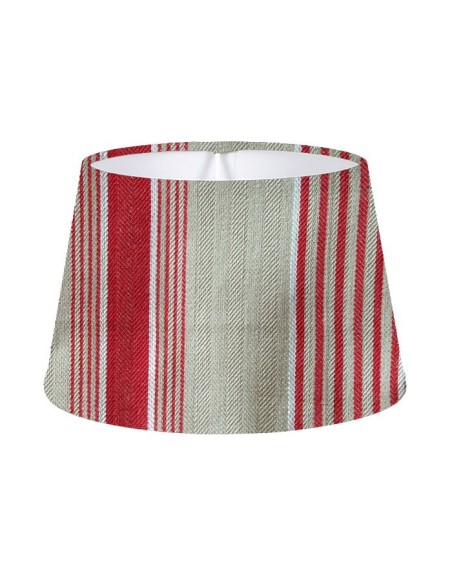 ABAT-JOUR ROND CLASSIQUE  TOILE A MATELAS LIGNE BORD ROULE ABAT-JOUR ROND CLASSIQUE  TOILE A MATELAS LIGNE BORD ROULE