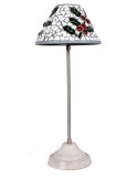 Lamp mosaic Christmas holly decoration