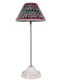 Lamp mosaic red and blue