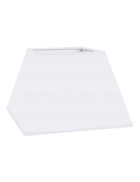 ABAT-JOUR CARRE PYRAMIDE CHINTZ BLANC CASSE BIAIS ASSORTI ABAT-JOUR CARRE PYRAMIDE CHINTZ BLANC CASSE BIAIS ASSORTI