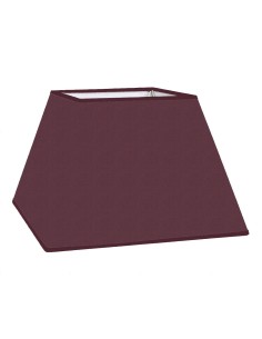 ABAT-JOUR CARRE PYRAMIDE CHINTZ PRUNE BIAIS ASSORTI
