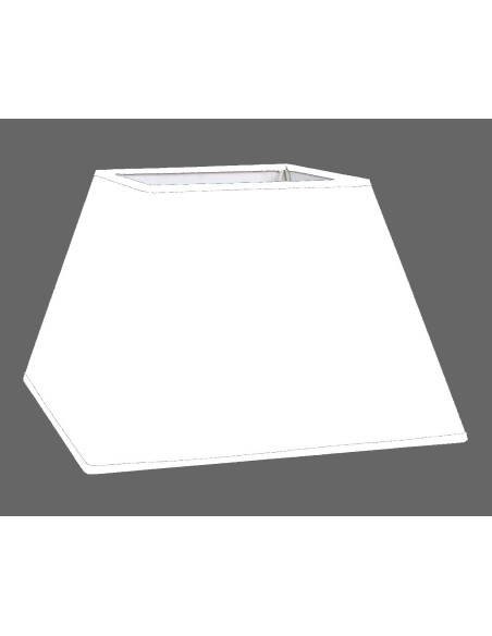 ABAT-JOUR CARRE PYRAMIDE COTONNETTE BLANCHE BIAIS ASSORTI ABAT-JOUR CARRE PYRAMIDE COTONNETTE BLANCHE BIAIS ASSORTI