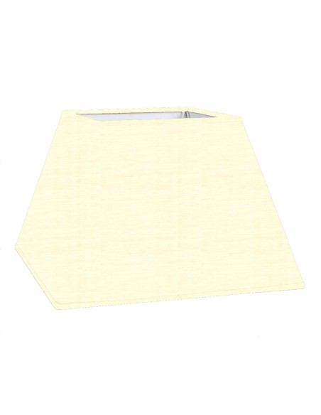 ABAT-JOUR CARRE PYRAMIDE COTONNETTE IVOIRE   BIAIS ASSORTI ABAT-JOUR CARRE PYRAMIDE COTONNETTE IVOIRE   BIAIS ASSORTI