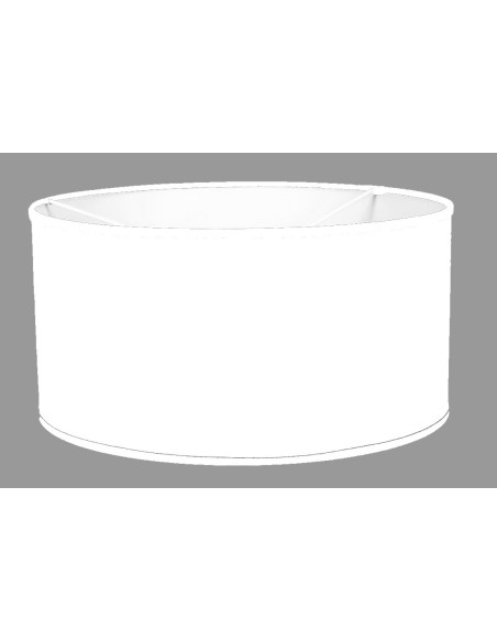 ABAT-JOUR  CYLINDRIQUE UNI  COTONETTE BLANCHE BIAIS ASSORTI