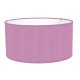 LAMPSHADE PENDANT CYLINDER COTTON LILAC TRIM MATCHED