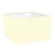 LAMPSHADE SQUARE COTTON IVORY TRIM MATCHED