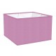 LAMPSHADE SQUARE COTTON LILAC TRIM MATCHED