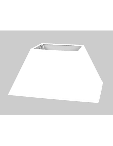 ABAT-JOUR RECTANGLE AVEC PENTE  COTONNETTE BLANCHE  BIAIS ASSORTI ABAT-JOUR RECTANGLE AVEC PENTE  COTONNETTE BLANCHE  BIAIS ASSORTI