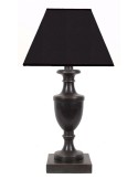 TABLE LAMP BROWN SHADE BLACK