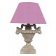 TABLE LAMP IN WOOD SHADE LILAC COLOR