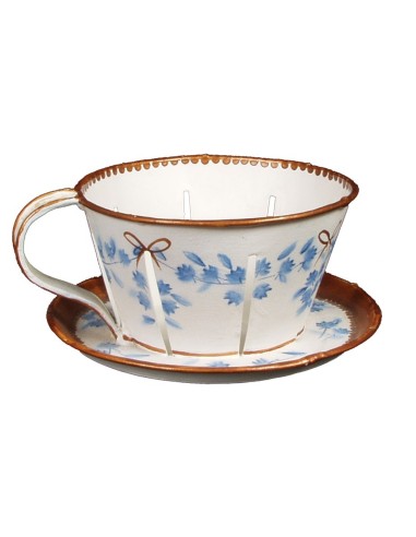 CENTRE DE TABLE EN TASSE POUR BOUGIE