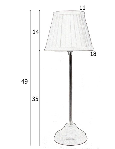 Lampe avec abat-jour Plissé