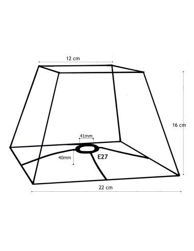 ABAT-JOUR CARRE DECOR ANGE