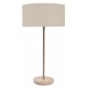 TABLE LAMP WOOD AND IRON NICKEL
