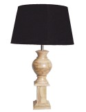 LAMPE DE TABLE NEPTUNE ABAT-JOUR COT NOIR