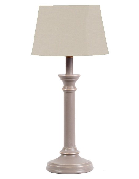 LAMPE A POSER EN BOIS CALABRE ABAT-JOUR COT PIERRE