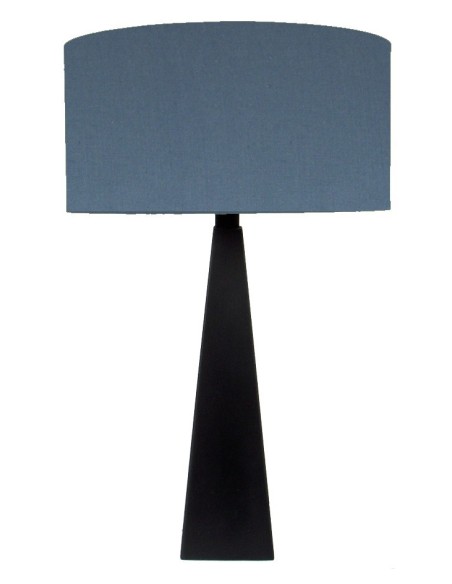 LAMPE DE TABLE WENGE ABAT-JOUR CYLINDRE PETROLE