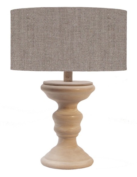 LAMPE EN BOIS ABAT-JOUR LIN MILENA