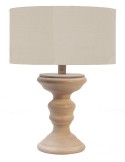 Table lamp weathered wood