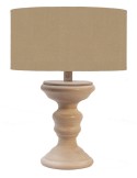 Table lamp weathered wood