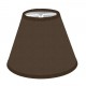 SHADE FOR CHANDELIER COTTON BROWN TRIM MATCHED