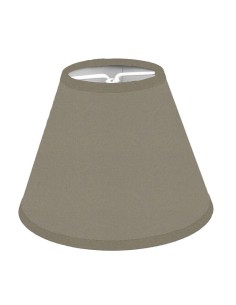 ABAT-JOUR POUR LUSTRE COTONNETTE SOURIS BIAIS ASSORTI