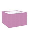 LAMPSHADE SQUARE COTTON LILAC TRIM MATCHED