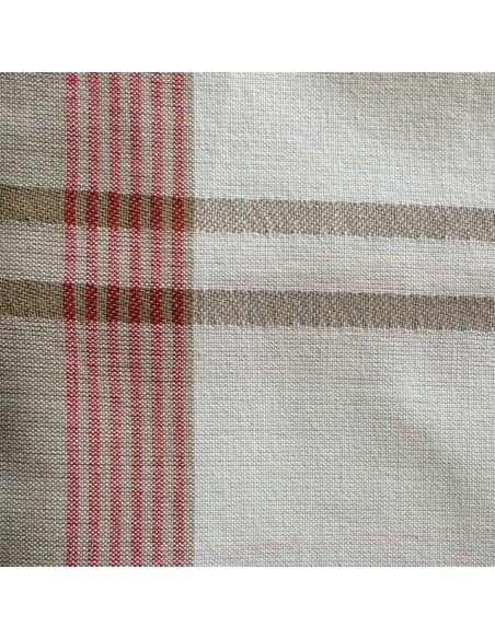 ABAT-JOUR CARRE DROIT  TOILE A MATELAS CARREAUX BIAIS ROULE