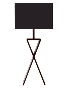 LAMPE DE TABLE LADY WENGE cot noir