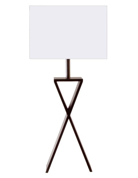 LAMPE DE TABLE LADY WENGE chintz blanc cassé