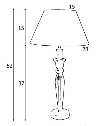 lampe de table avec abat-jour