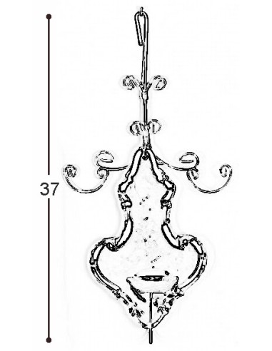 PORTE BOUGIE APPLIQUE