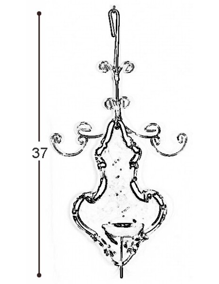 PORTE BOUGIE APPLIQUE