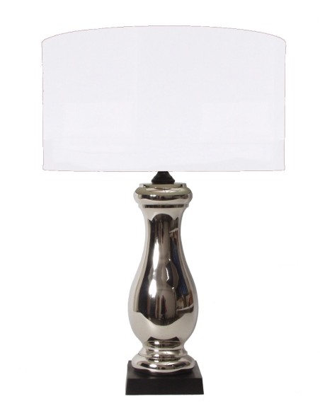 Lampe à poser chromée