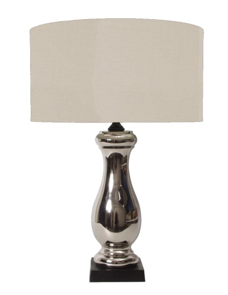 Lampe à poser chromée