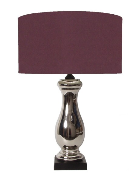 Lampe à poser chromée