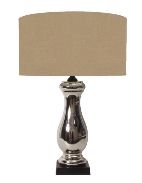 Lampe à poser chromée
