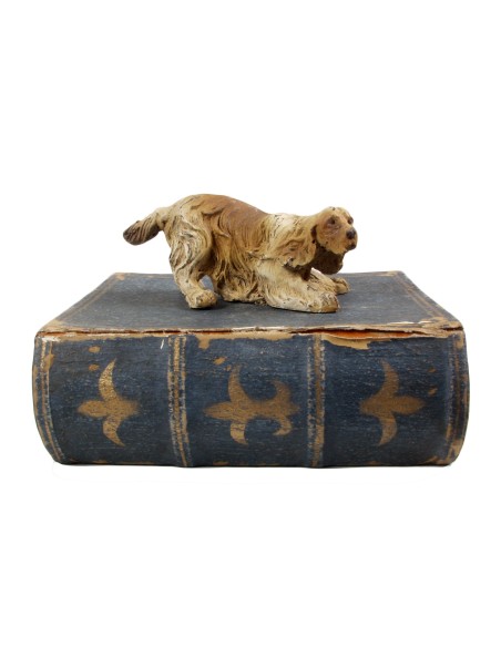 BOITE AVEC CHIEN CARAMEL