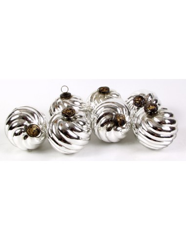 SET DE 6 BOULES DE NOEL ROUGE