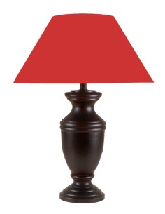 LAMP WOOD MANGO MAHOGANY PATINE