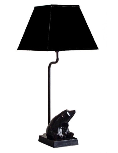 LAMPE EN METAL NOIR OURS