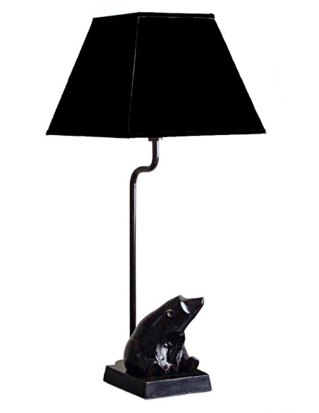 LAMPE EN METAL NOIR OURS
