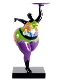 CANDLE HOLDER LADY MINIATURE