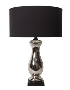 TABLE LAMP in NICKELED IRON