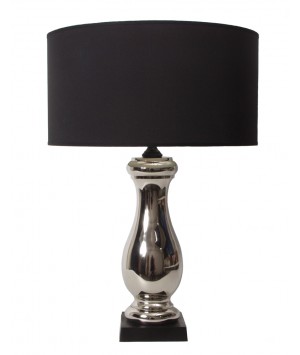 TABLE LAMP in NICKELED IRON