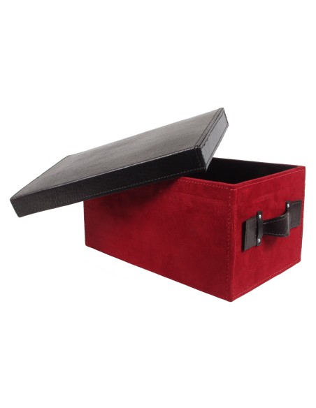 DVD BOX CUIR/ROUGE 